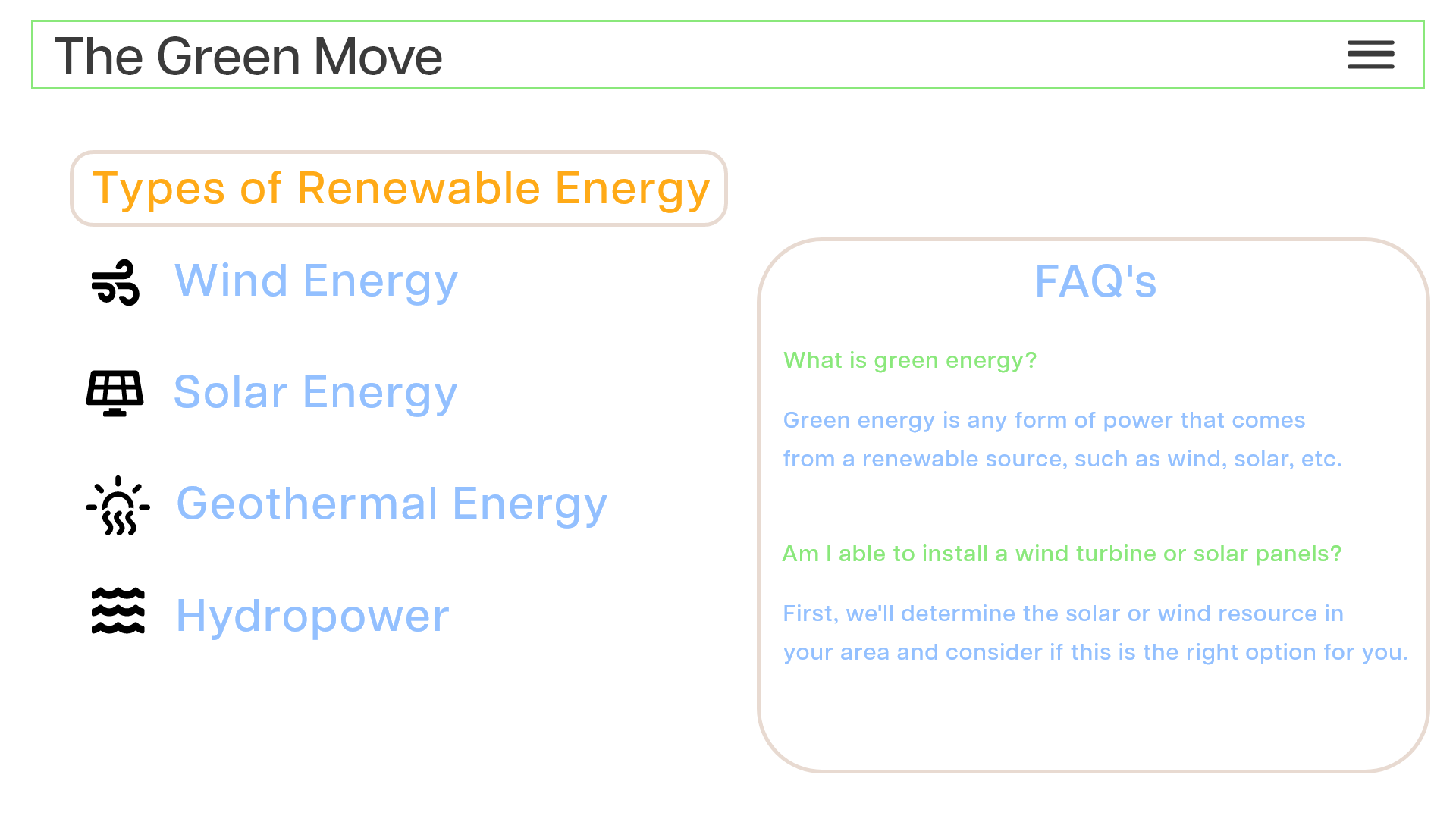 Travel attractions, Attractions categories